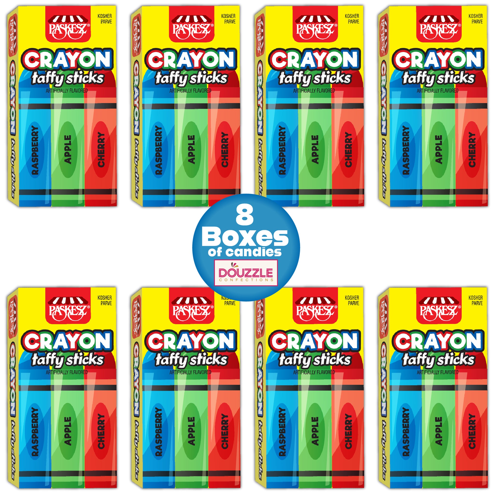 Rock Raspberry Crayons Edible Crayons | Crayon Taffy Sticks – Raspberry, Apple & Cherry